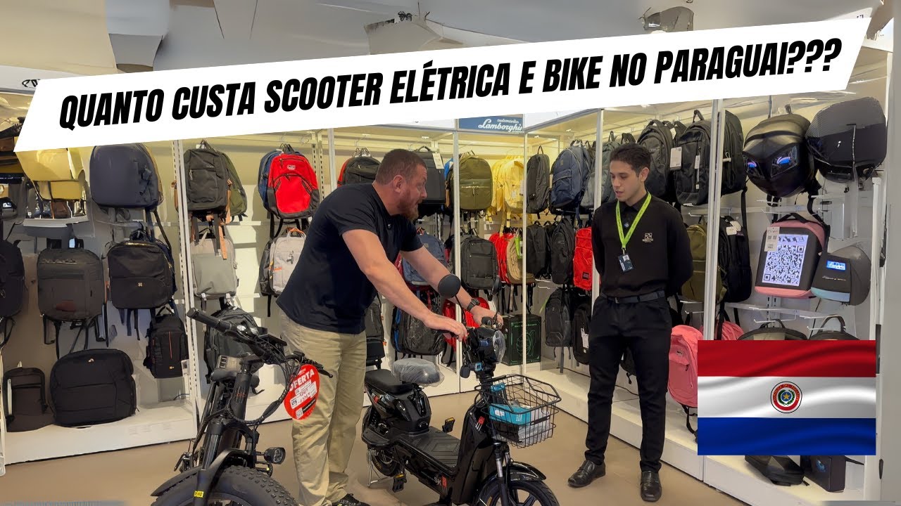 SCOOTER ELÉTRICA, BIKE E PESCA NO PARAGUAI
