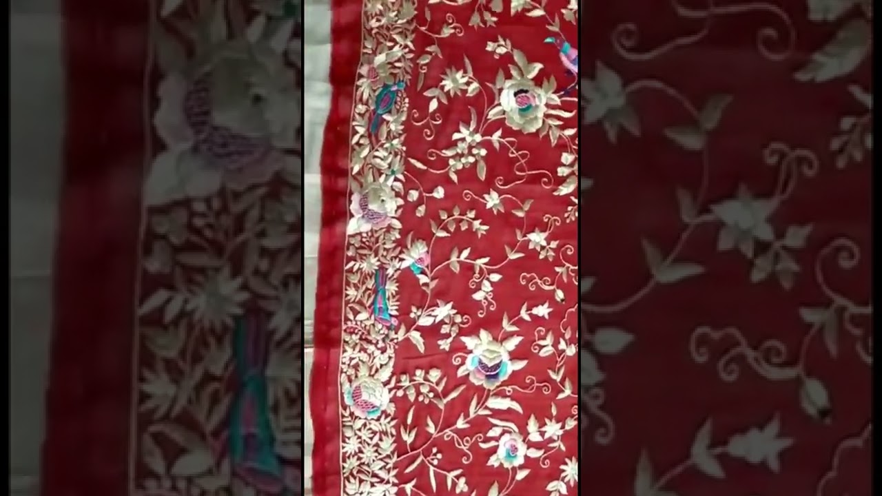 Parsi gara handembroidery work saree# customorder #parsigara #handworkbyshrevin @9676537348