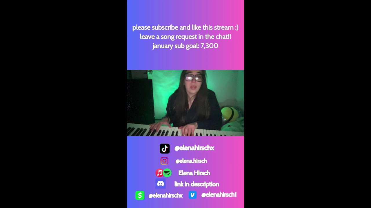 subscribe for a song request - singing & piano/keyboard🎤🎹💜