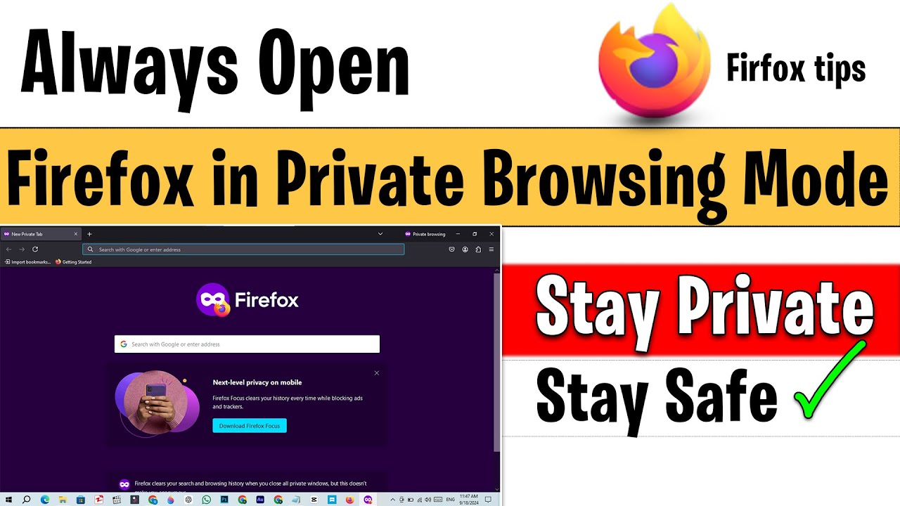 How to Always Open Firefox in Private Browsing Mode on Windows | Firefox Private Browsing