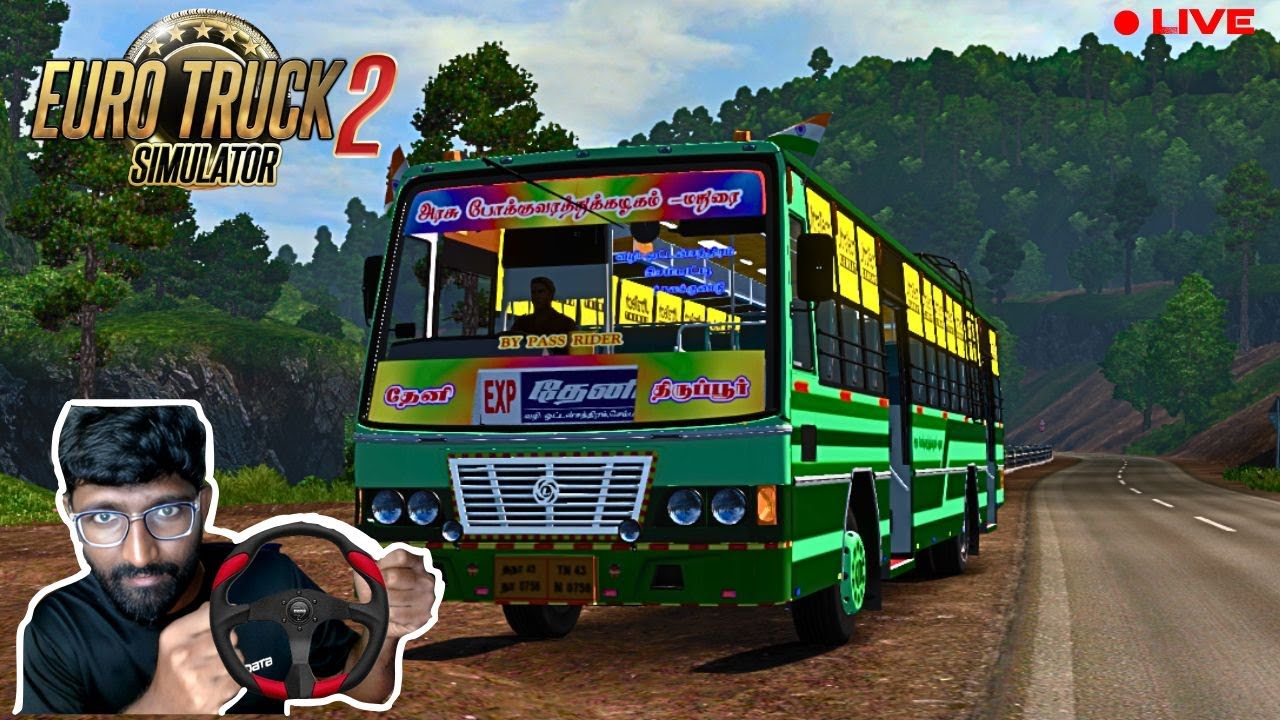 🔴TNSTC ride Ets 2 Tamil Live @clobberingaming11 #bus #live #shorts #ets2 #driving #shortslive