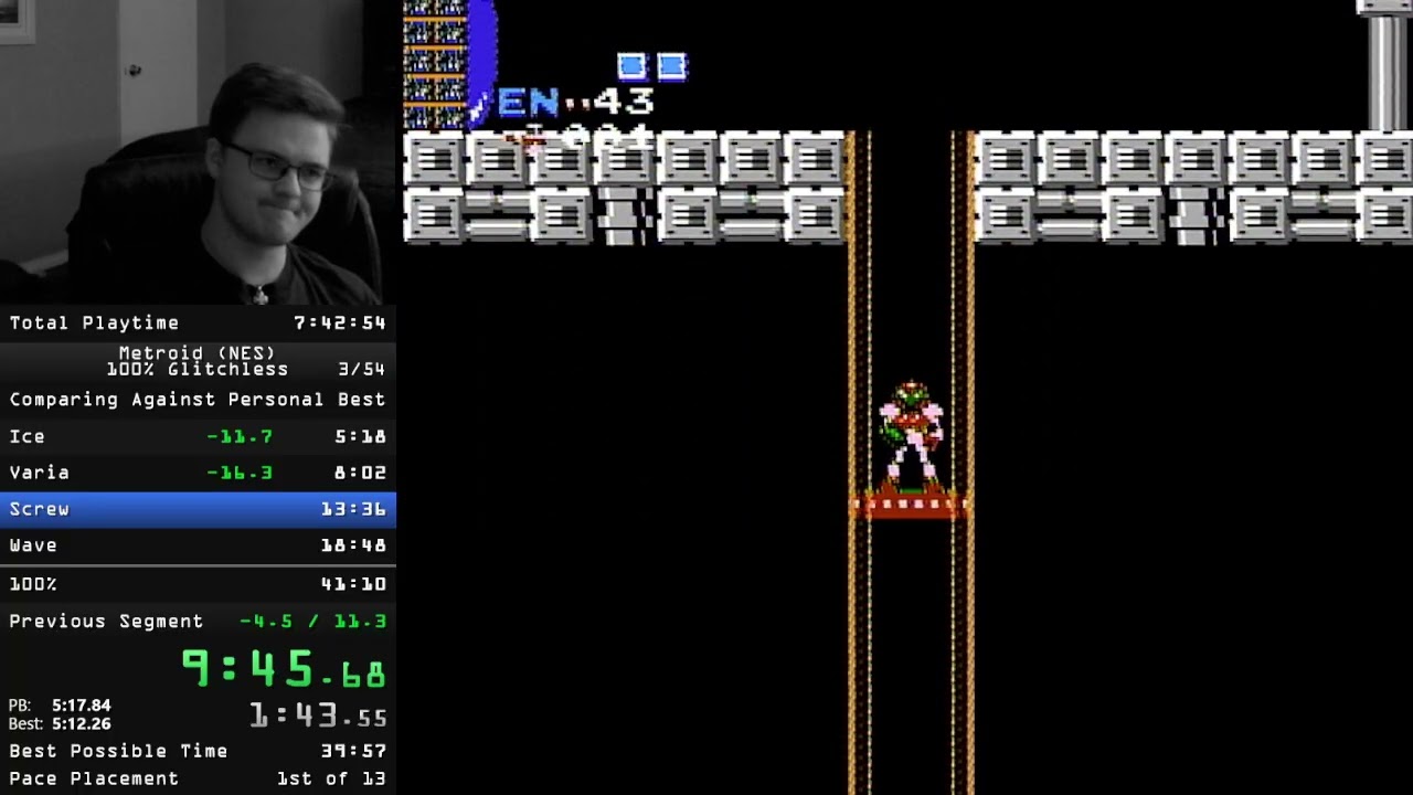 Прохождение Metroid без единой ошибки за 40:05 (мировой рекорд)