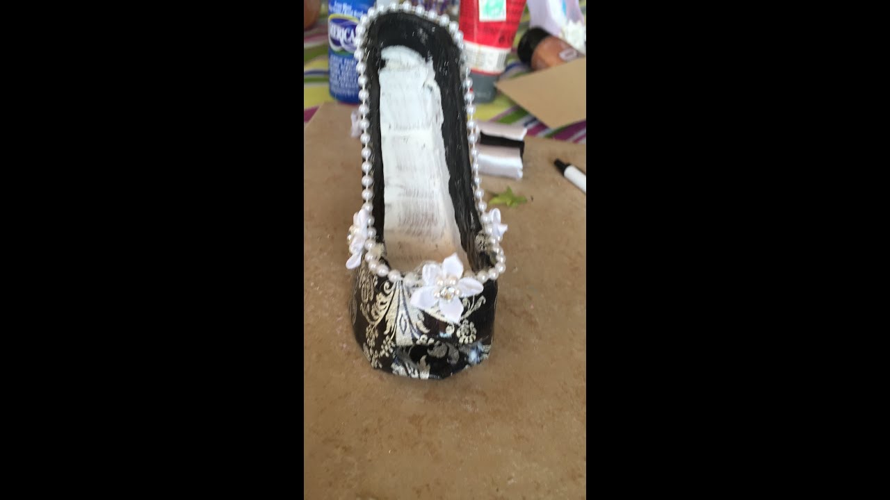 Zapato joyero de carton A Mi Estilo Boricua Cuarta Y Ultima  Parte