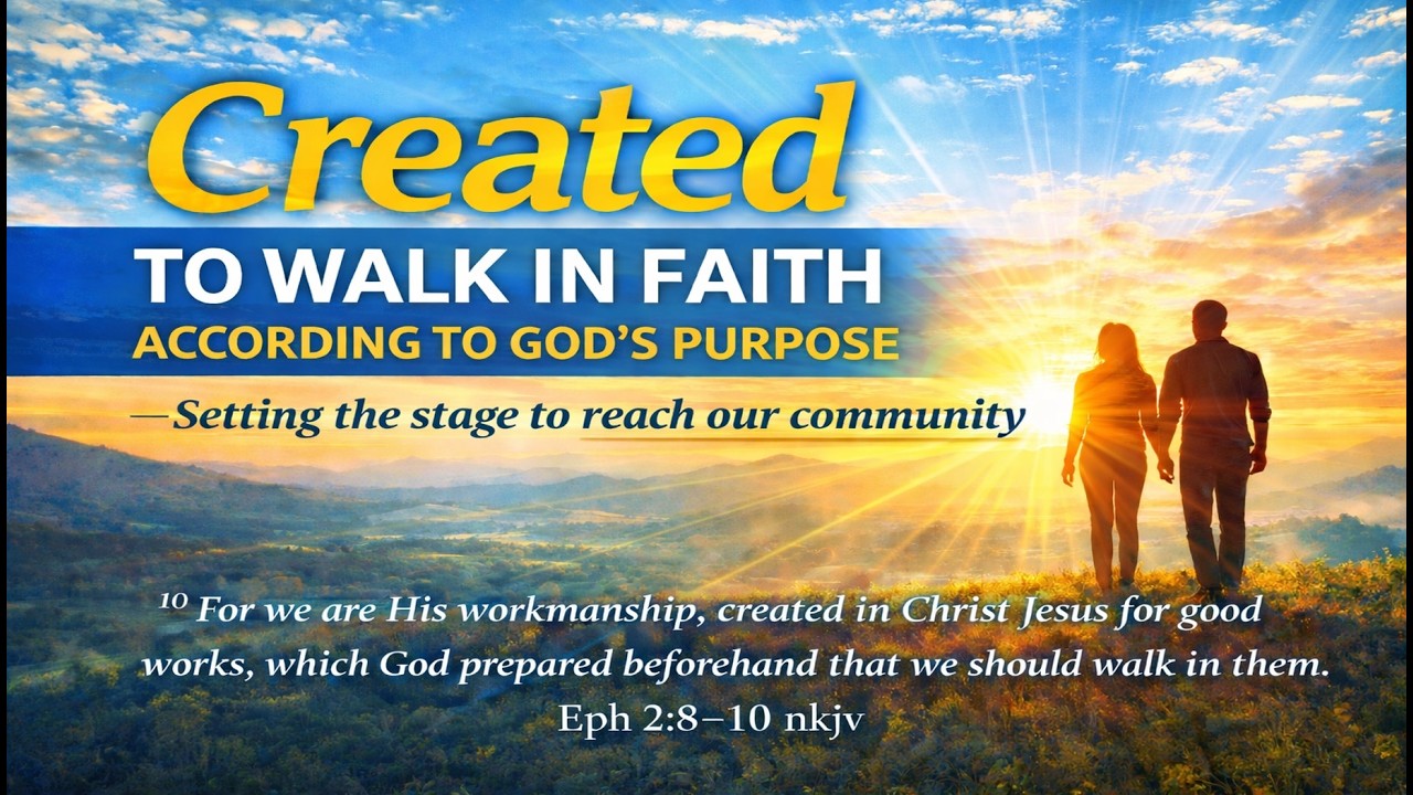 Created to walk in faith (Setting the stage to reach our community)