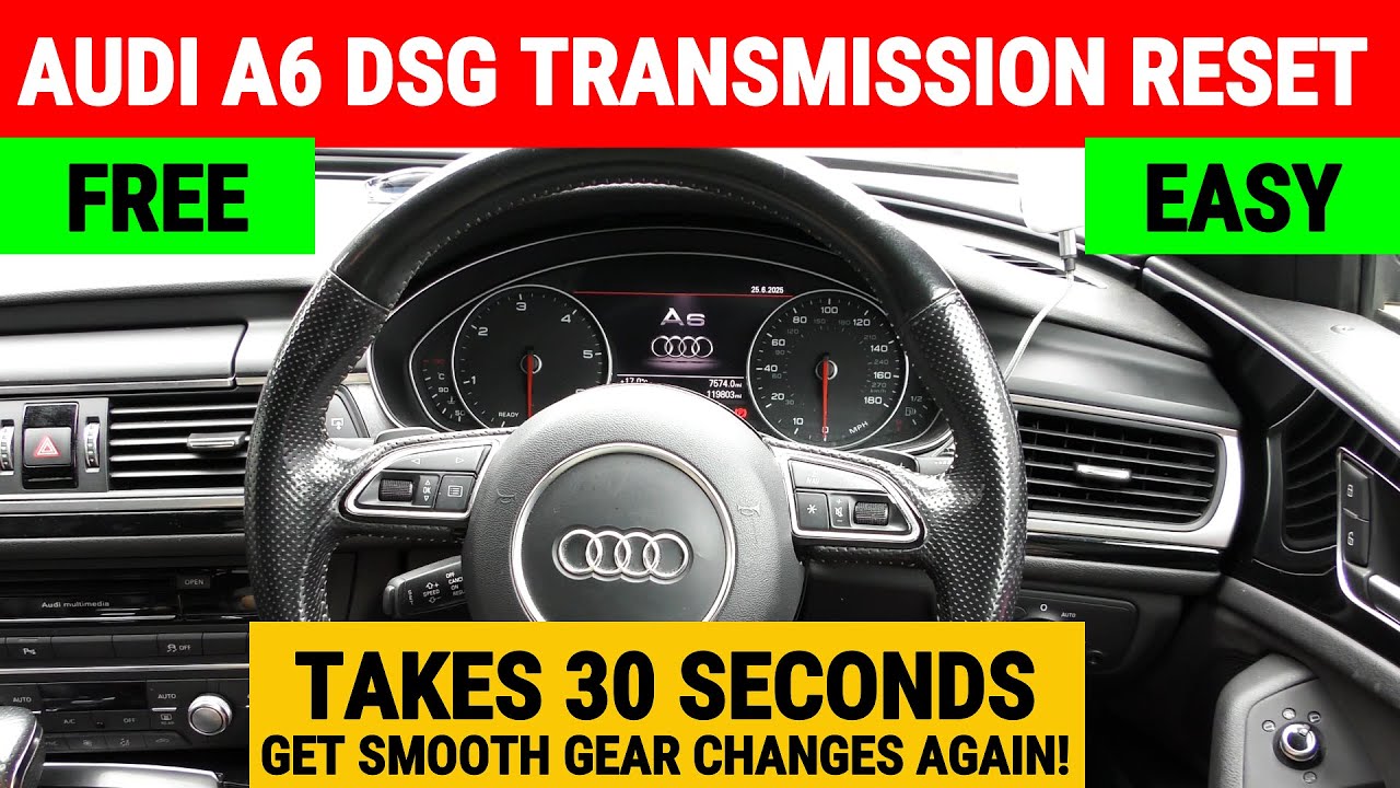 Неисправность DSG Audi A6 A7 A4 A5: Рывки, рывки, простой сброс.