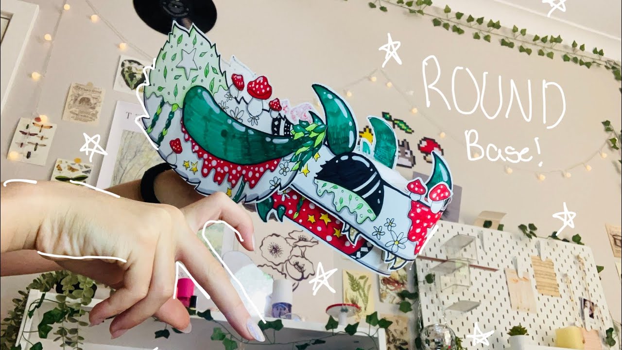 Round Base Dragon Puppet Tutorial!🌿🥀🍄🪐✨
