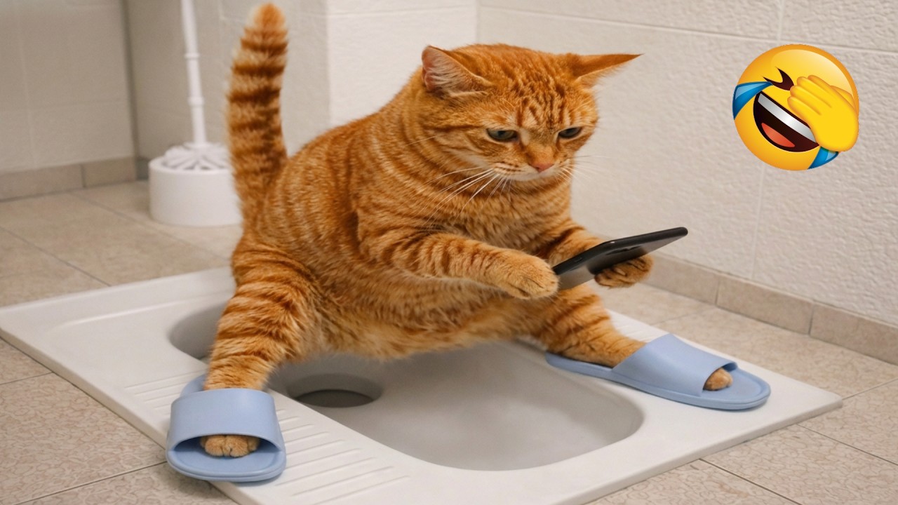 Постарайся не засмеяться 😂 Новые смешные кошки и собаки 2026 😹