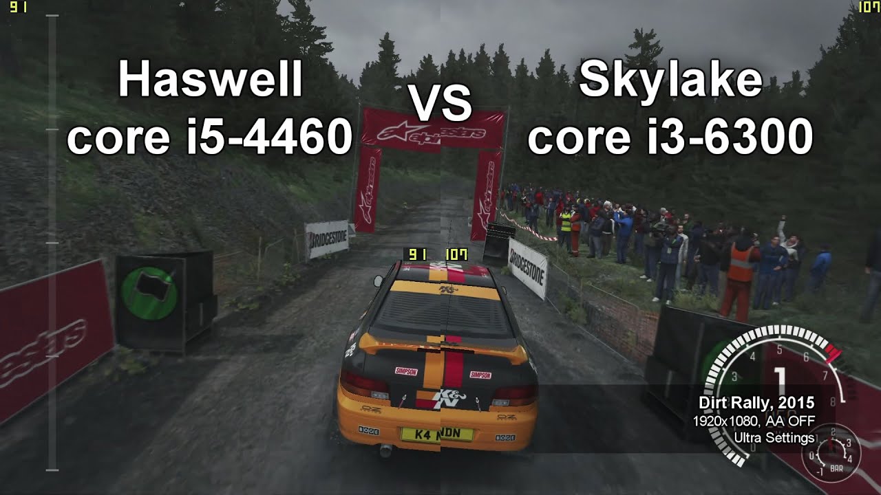 i5 4460 vs i3 6300 (11 games) Haswell vs Skylake