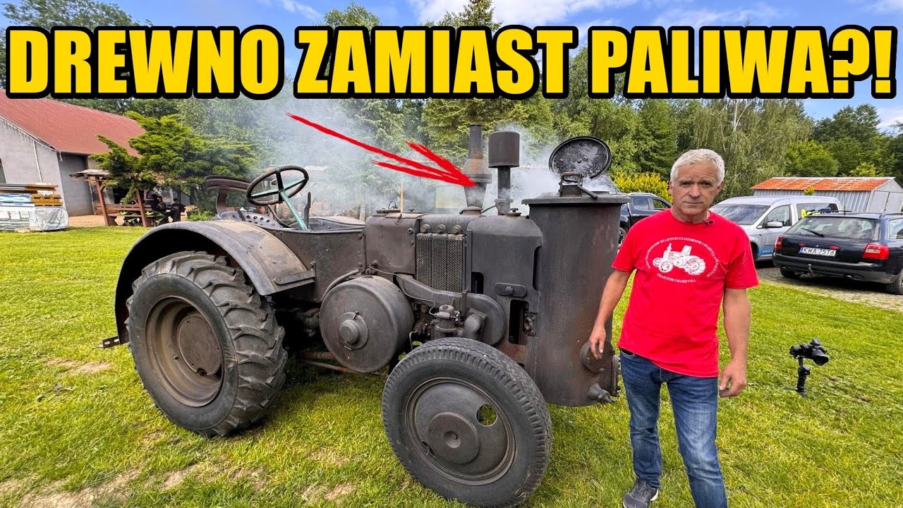 Ciągnik zasilany drewnem zamiast olejem napędowym! Jak działały maszyny na HOLZGAS!