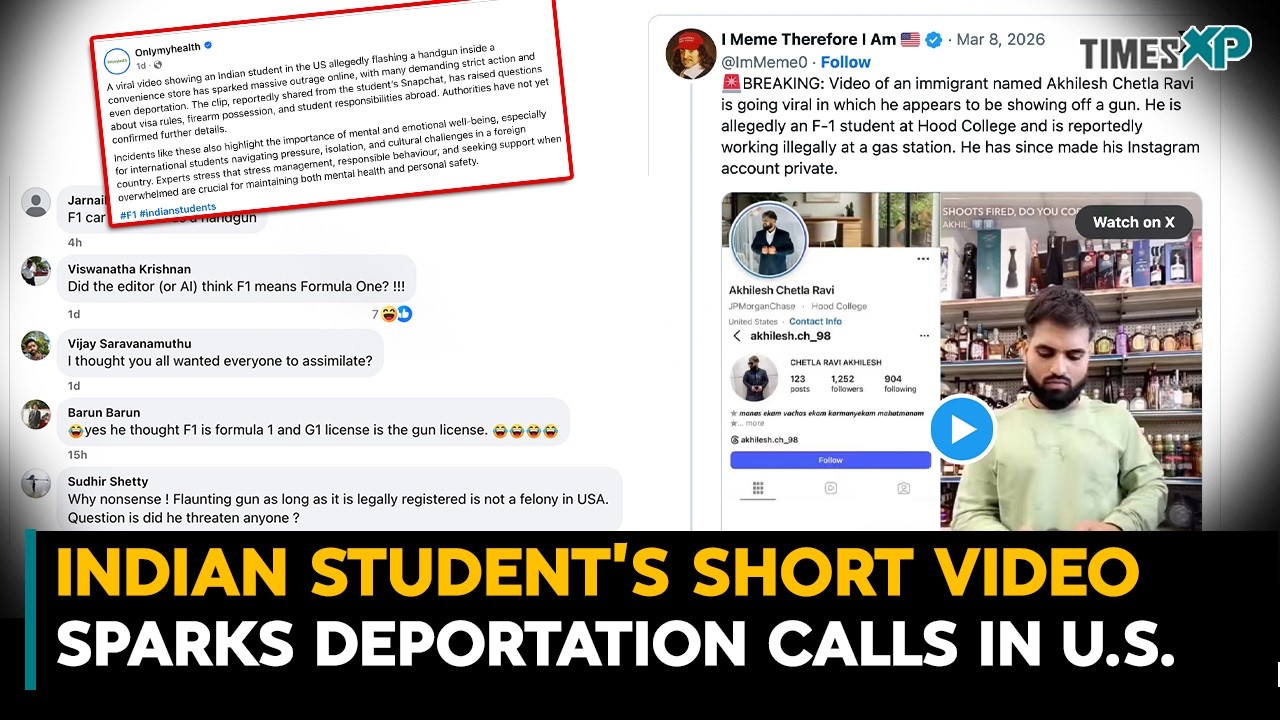 Indian Student Video Sparks Deportation Calls In U.S | Indians In U.S