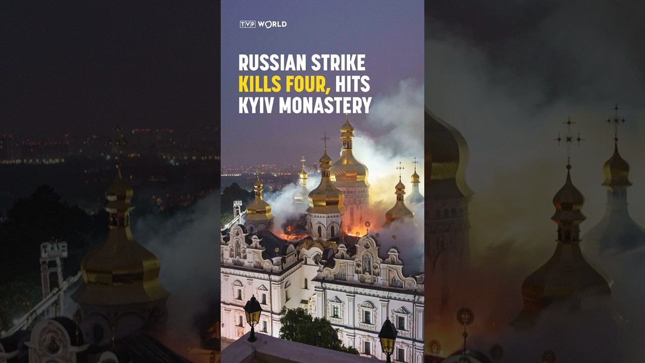 #Russian strike kills four, hits #Kyiv #monastery
