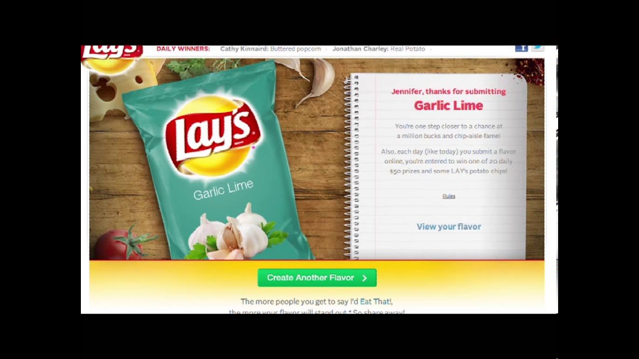 Frito Lays- Lay's, Do us a flavor, OMD US