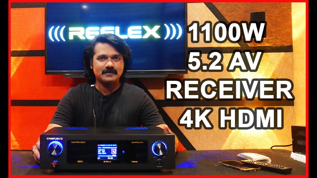5 2 AV RECEIVER |4K HDMI ARC | DTS DOLBY DIGITAL SOUND SYSTEM| GTECH DSP  DECODER |REFLEX TECH WORLD