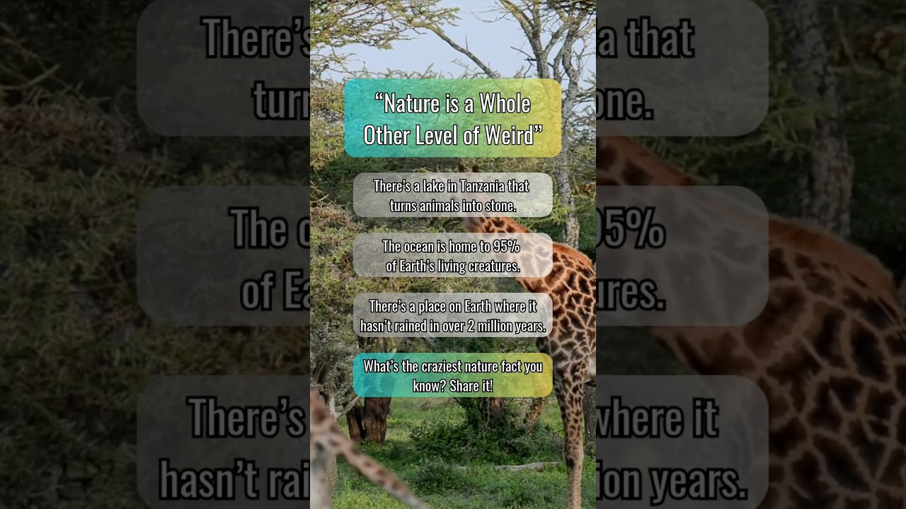 Fun Facts — 3 Nature Facts That Prove It’s Next-Level Weird! 🌳🧠 