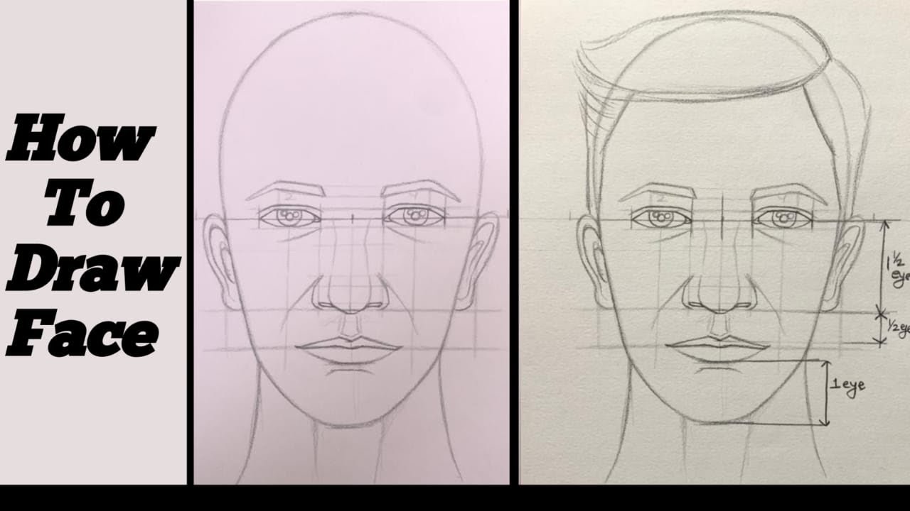 How to Draw Face | for Beginners | Tutorial | Step by Step