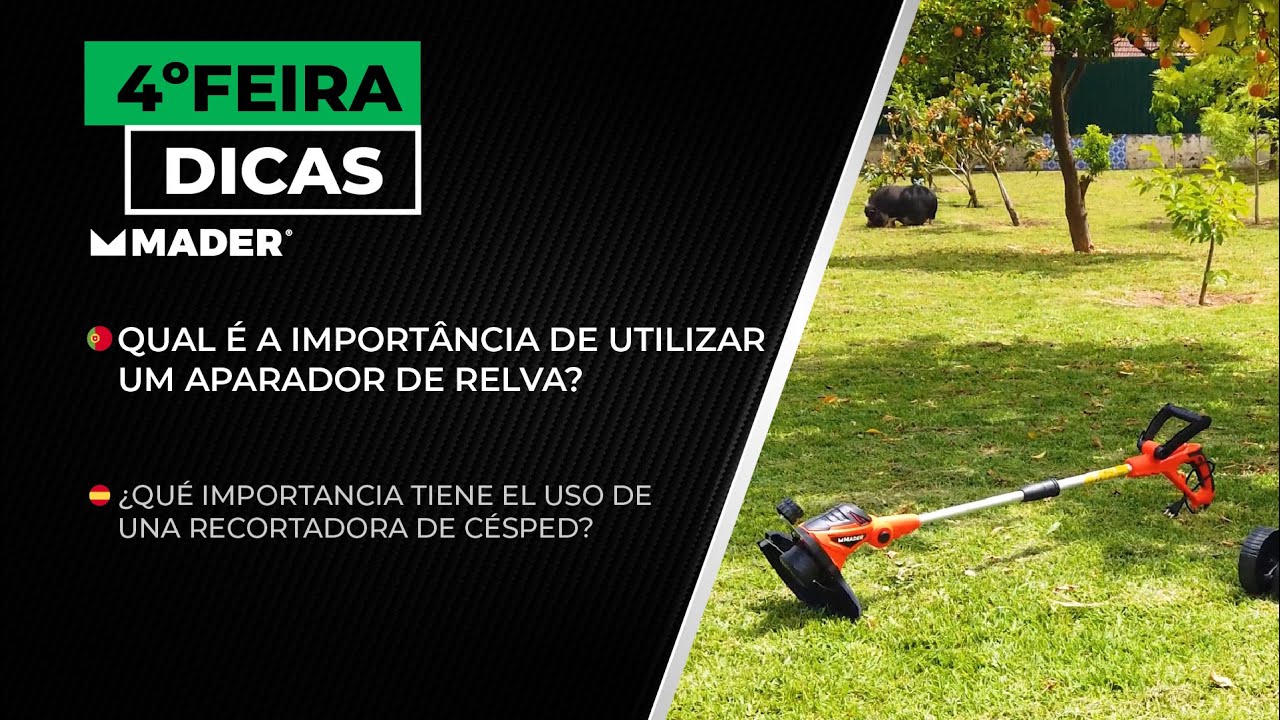 Qual é a importância de utilizar um aparador de relva?