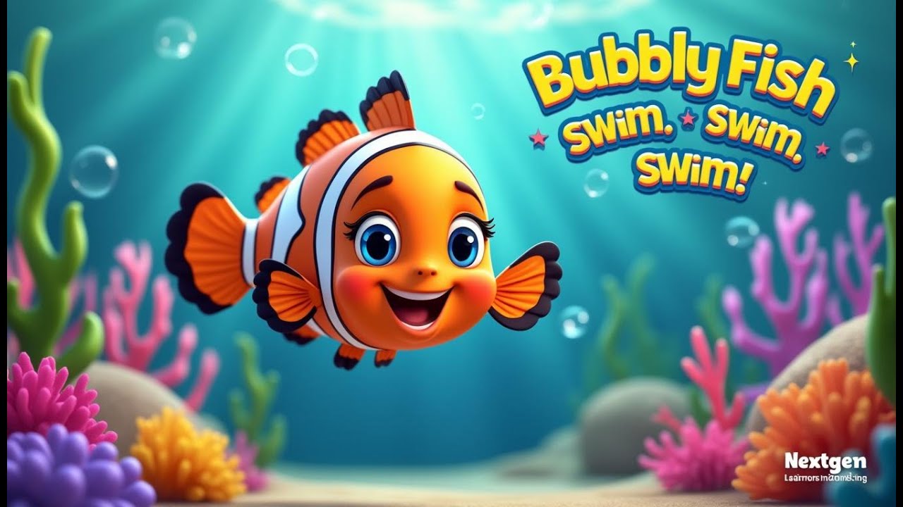 Bubbly Fish, Swim, Swim, Swim! | Fun Underwater Adventure Song for Kids