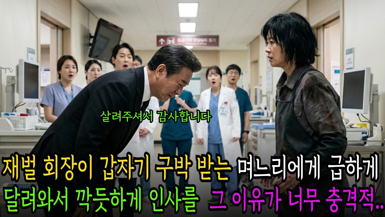 재벌회장이 갑자기 병원에서 구박받는 며느리에게 급하게 달려와 깍듯하게 인사를 하는데 그 이유가 충격적..ㅣ노후사연ㅣ오디오북ㅣ사연라디오ㅣ고부갈등ㅣ시니어사연