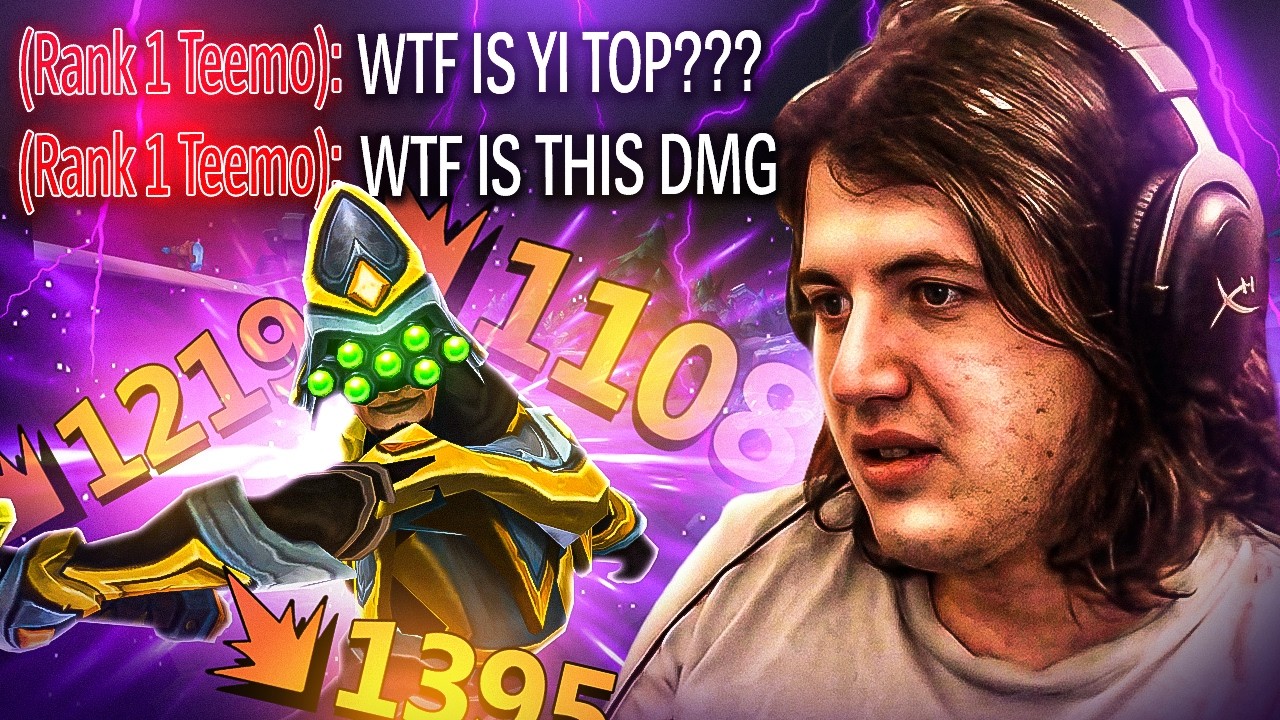 SHOWING RANK 1 TEEMO THE POWER OF MASTER YI TOP