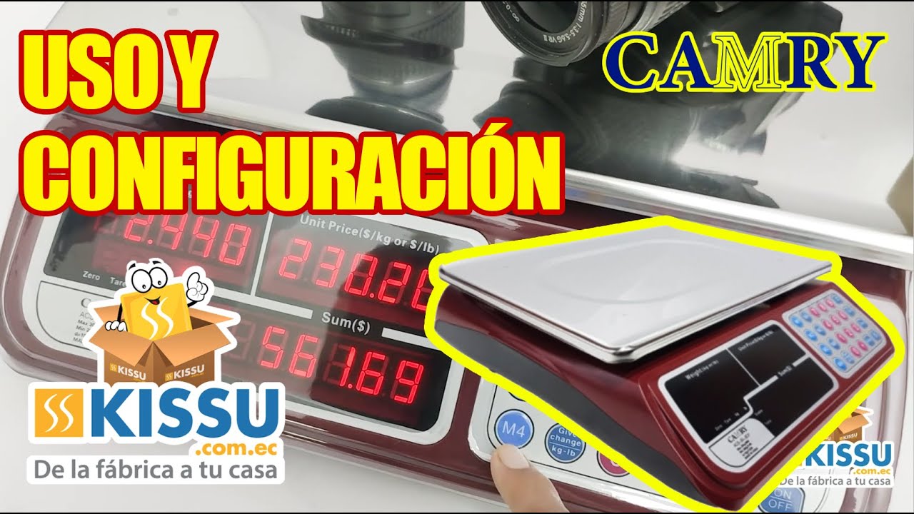 BALANZA  DIGITAL ACS-30KG/LB-JE31 CONFIGURACIÓN Y USO