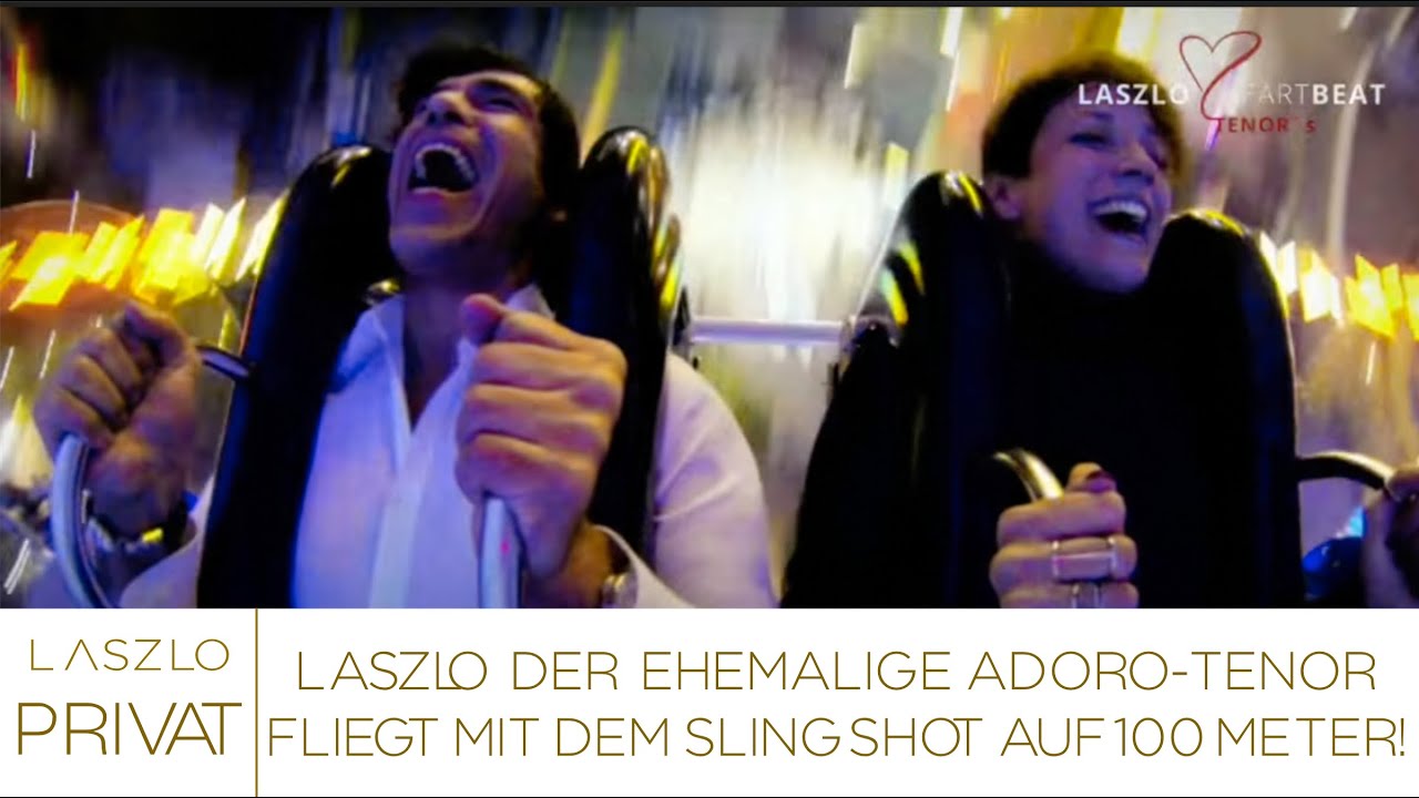 Sling Shot - from 0 to 100 metres in 3 seconds!  - Crossover and opera tenor Laszlo takes off!