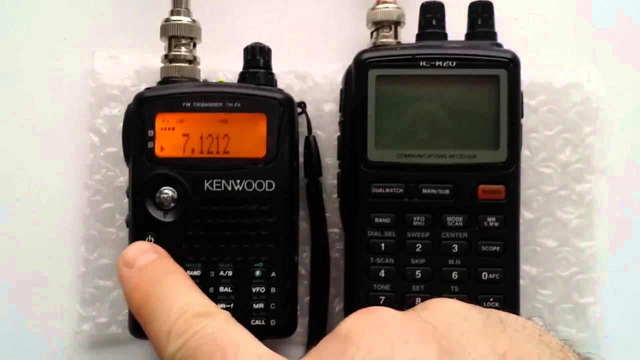 Icom IC-R20 vs Kenwood TH-F6a (7MHz)