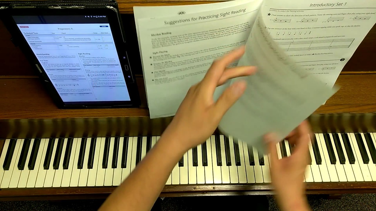 RCM Preparatory A Sight Reading and Ear Tests Part 1