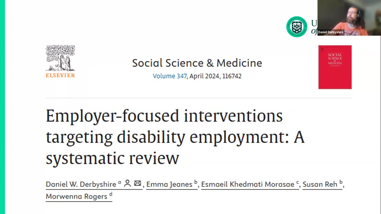 CED Ability Grand Rounds: Employer-focused Interventions Targeting Disability Employment