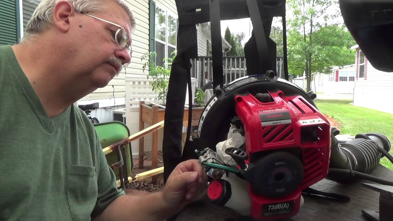This Troy Bilt Leaf blower blows