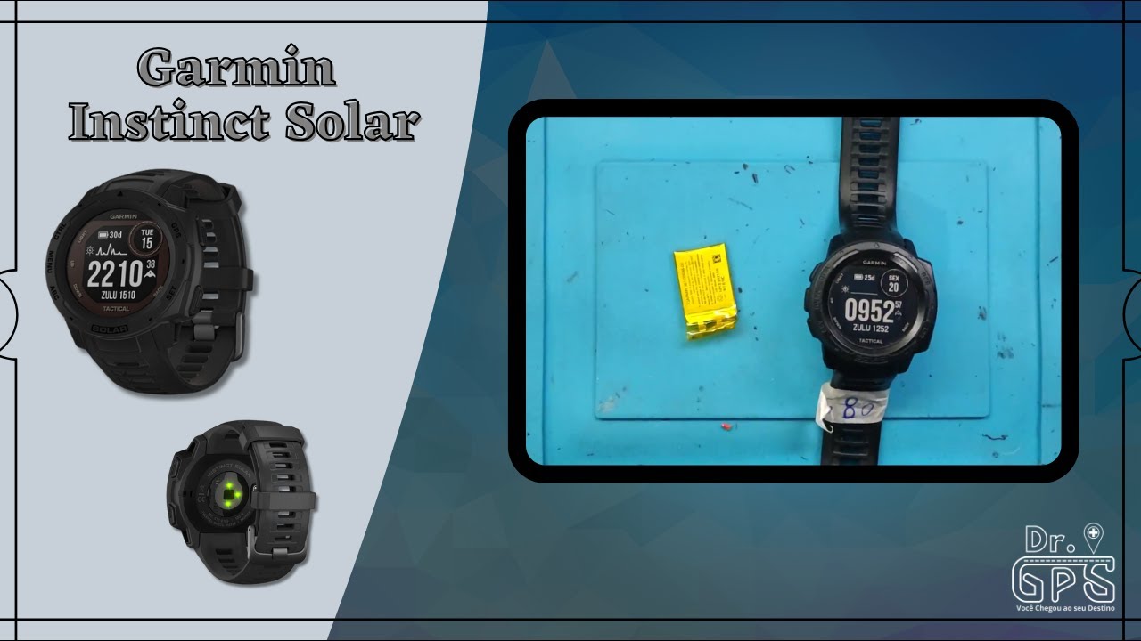 Garmin Instinct com Pouca Duração de Carga (Troca de Bateria) - DR.GPS_SJC