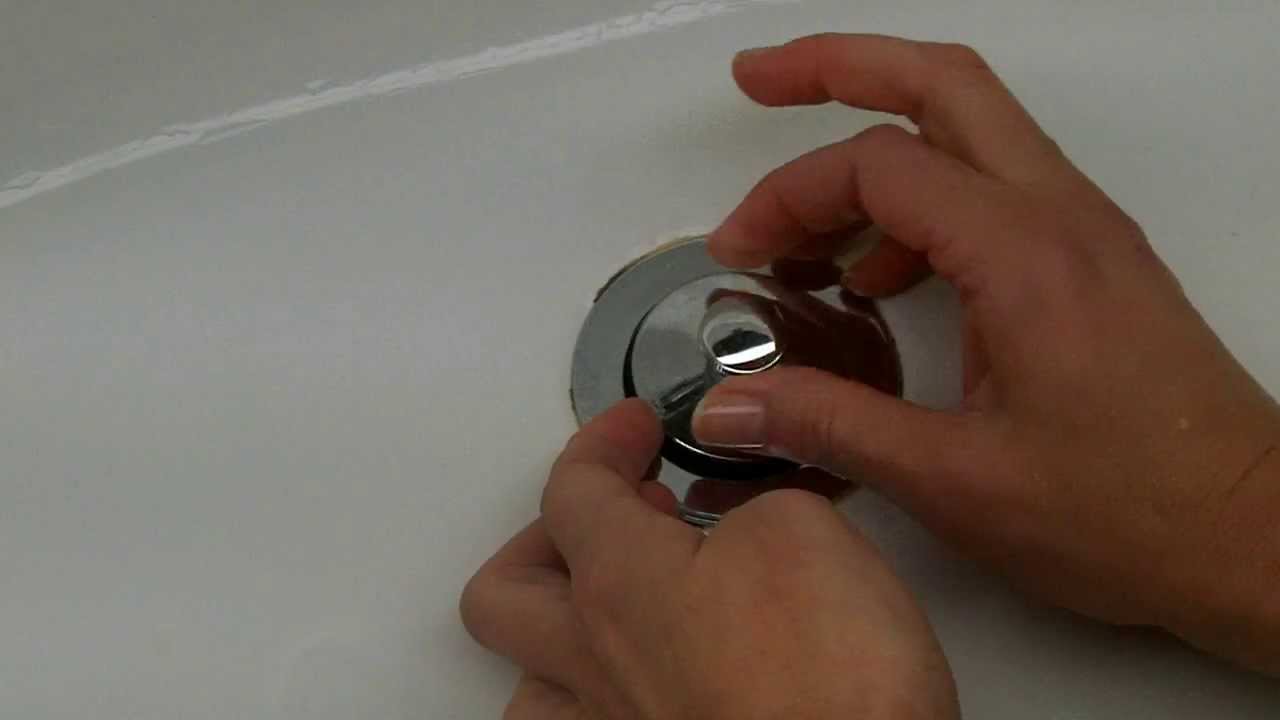 How to Remove a Pop-up Tub Drain Plug Stopper - Easy - No screw, no tools needed.