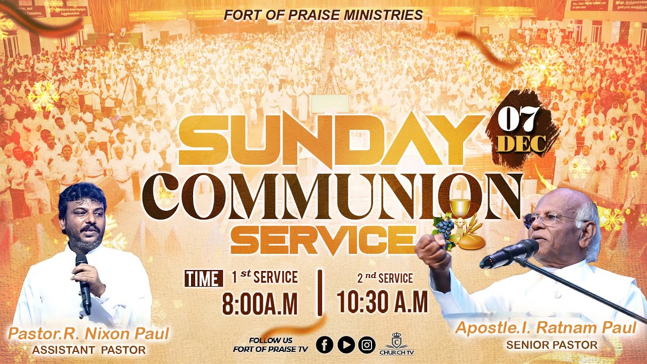 Tamil Christian ||🔴LIVE || Sunday Worship Service || Fort of Praise Ministries