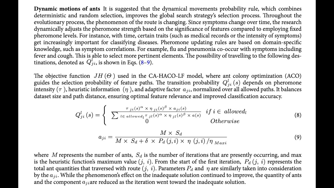 Dynamic Motions of Ants Drug Discovery and Design