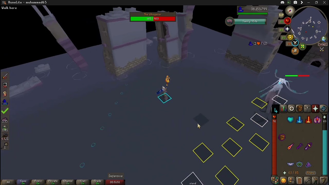 Whisper simple kill with zero food