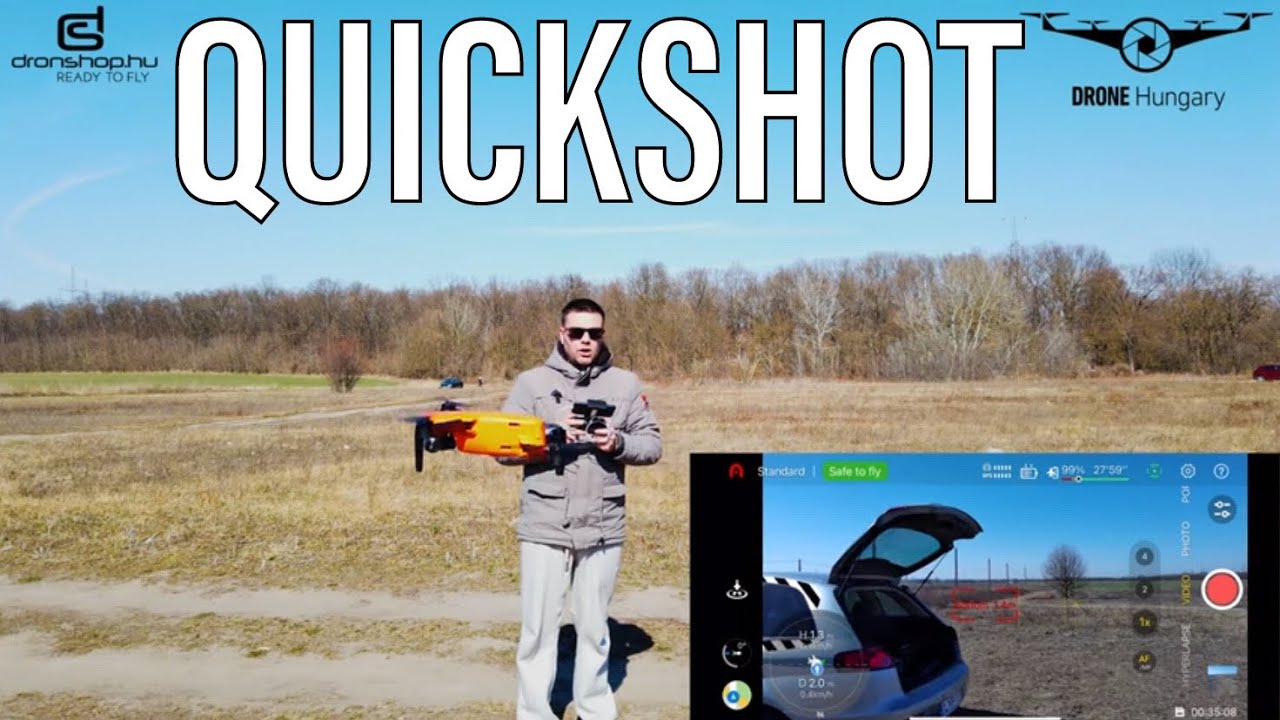 Autel Evo Nano+ Quickshot funkciók - Drone Hungary - Drón teszt