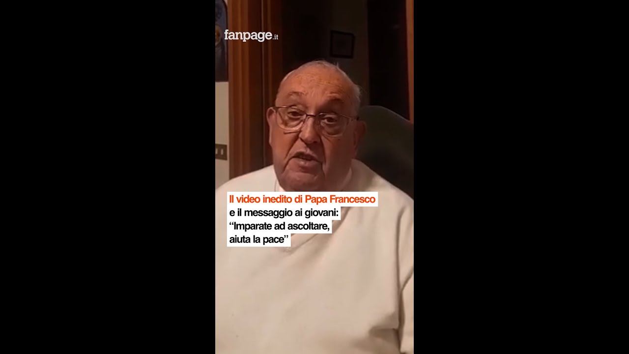 Il video inedito di Papa Francesco e il messaggio ai giovani: 