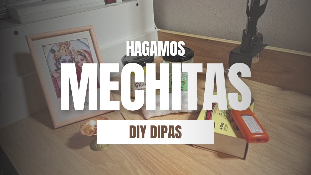 Cómo Hacer Mechitas/Dipas para Ofrenda 🙏✨ +Tips! #Dipa #ritual  #diy  #devocional #yoga #bhakti