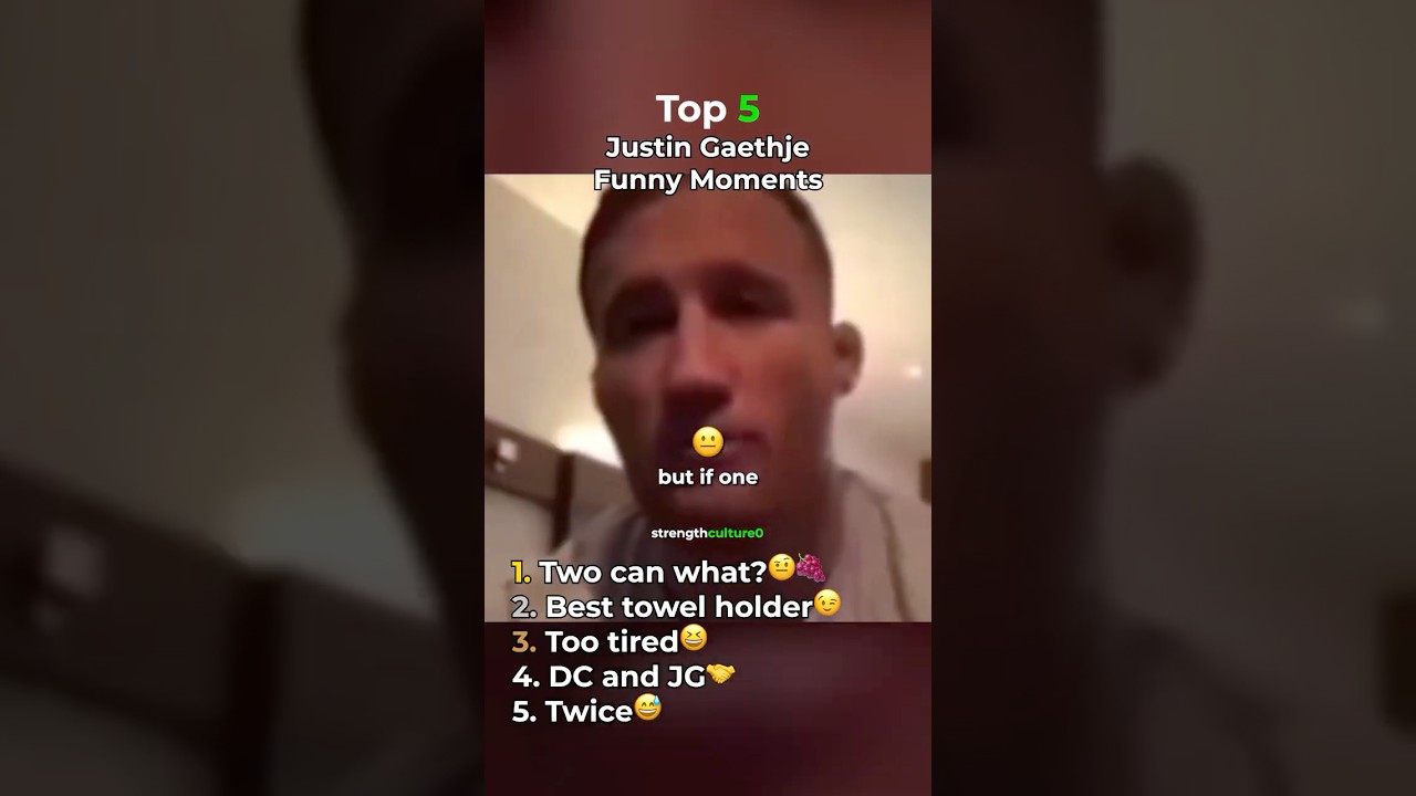 Justin Gaethje Top 5 Funny Moments 😭 #justingaethje #ufc #ufcvideo