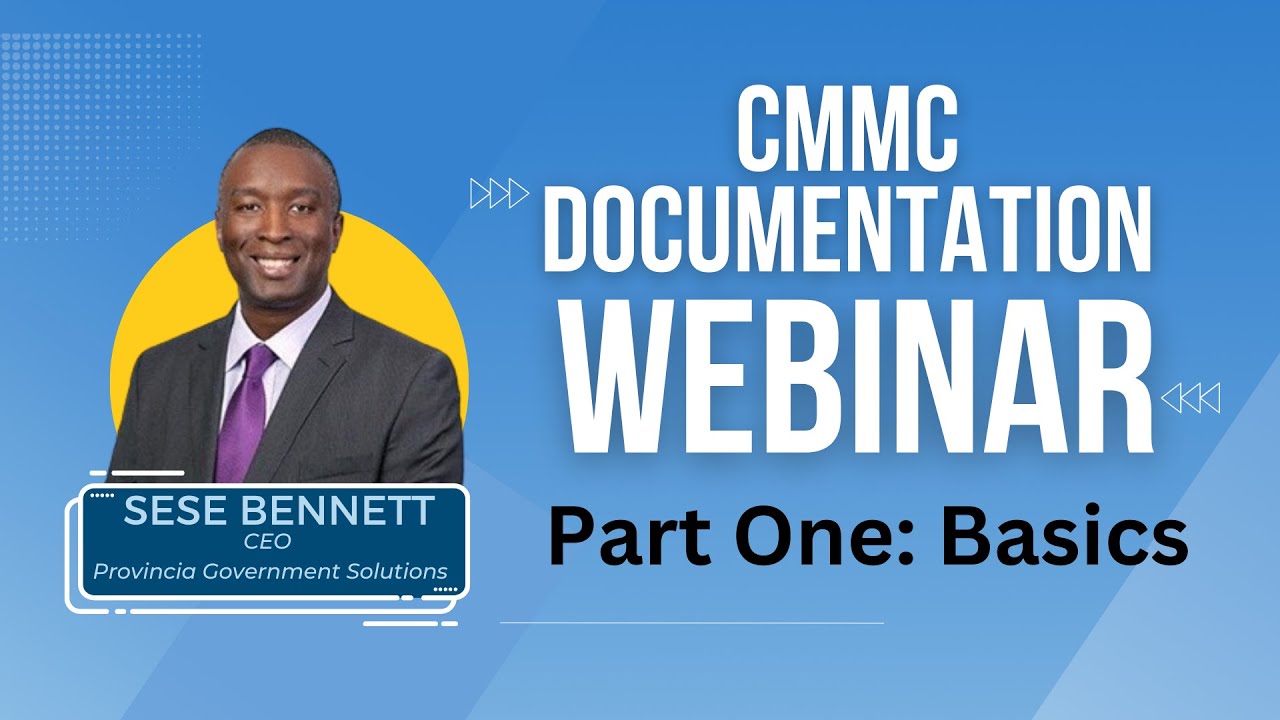CMMC Documentation Part One Basics