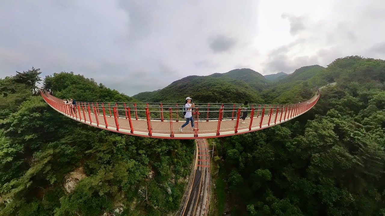 🇰🇷360°Gyeonggi-do: Gamaksan Bridge 韓國 京畿道 紺岳山吊橋 경기도 감악산 출렁다리