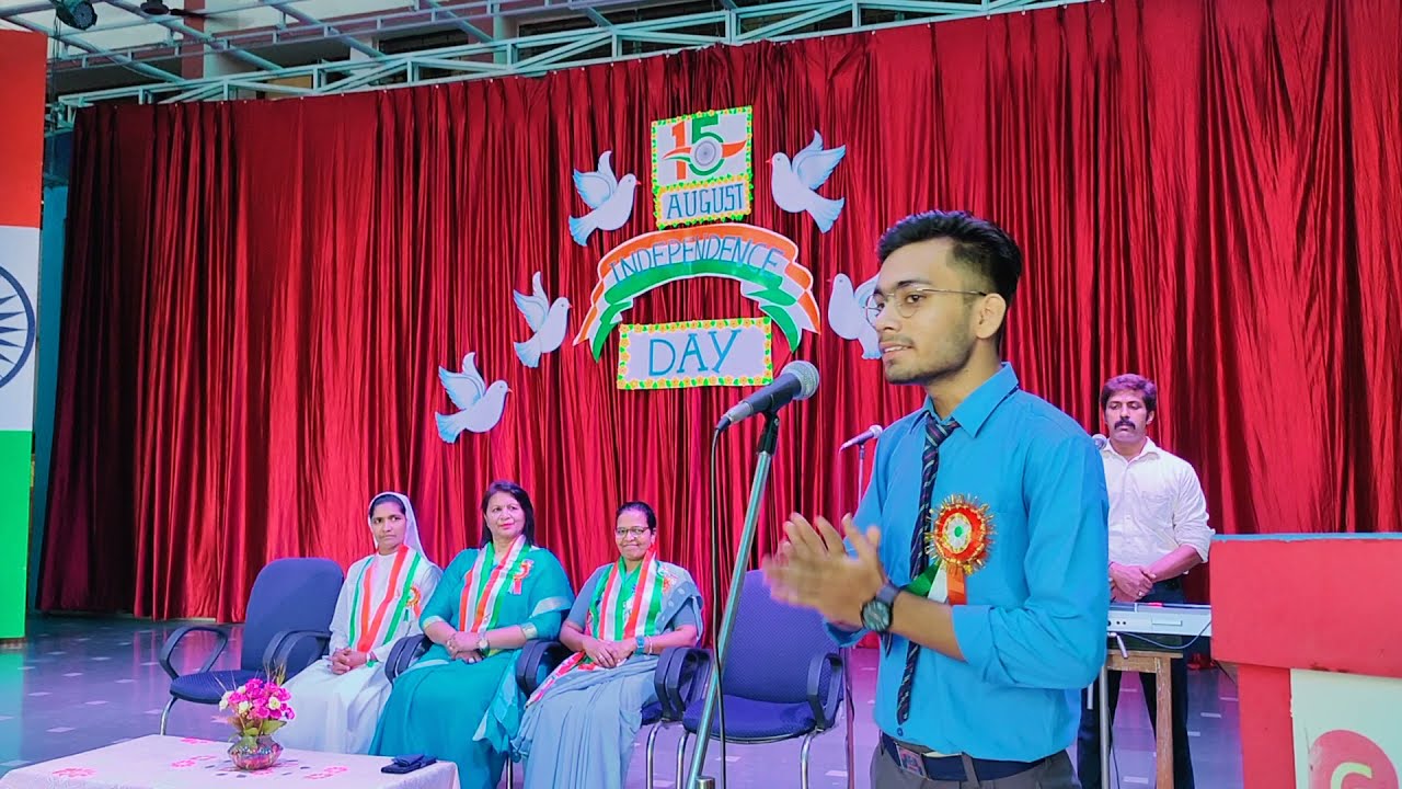 Sahil, student of class XII-A1 expresses his views on Independence Day-2021.