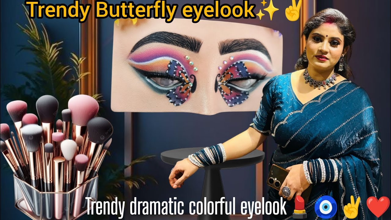 Dramatic Colorful Eye Look Step by Step | Beginners Friendly | Colorful Dramatic Eye Makeup Tutorial