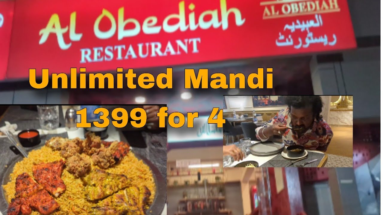 Bangalore Frazer town Unlimited Mandi Best food at Frazertown briyani 1400 for 4 |