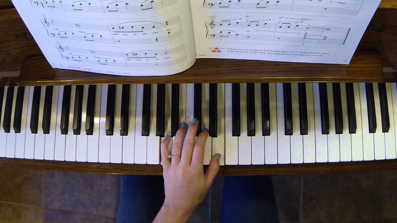 Whirling Leaves - Faber Piano Adventures/ 2A/ Lesson Book