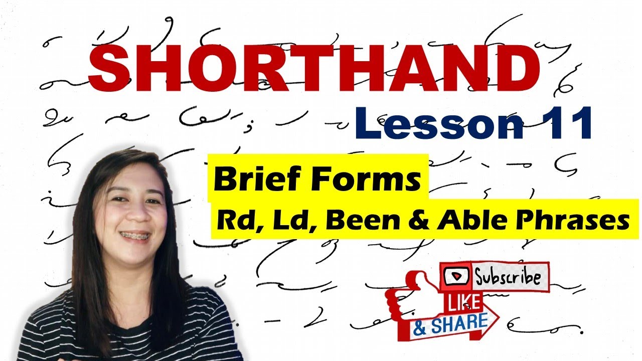 HOW TO WRITE STENO SHORTHAND? LESSON 11
