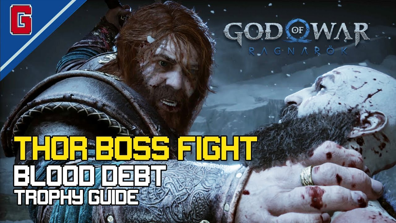 God Of War Ragnarok - Thor Boss Fight - Blood Debt 🏆 Trophy