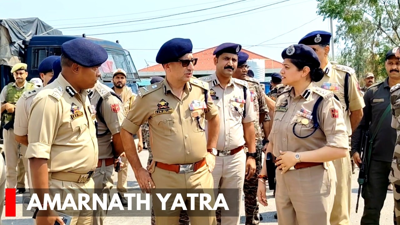 Amarnath Yatra: Special DG SJM Gillani Visits Kathua, Reviews Security Arrangements