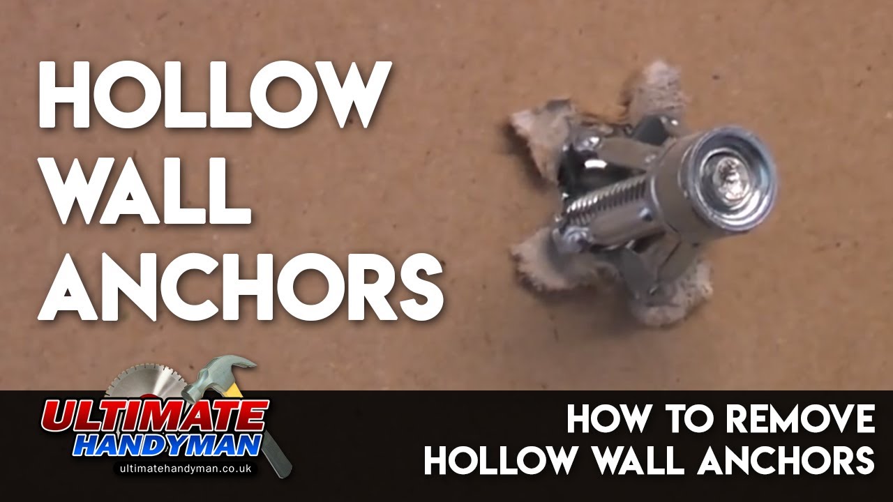 How to remove hollow wall anchors