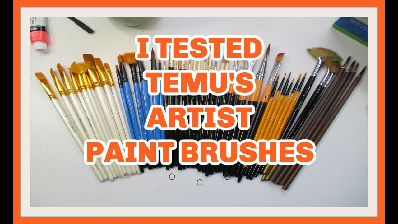 TESTING OUT   MORE TEMU'S ARTIST PAINT BRUSHES HOW DID THEY PERFORM????