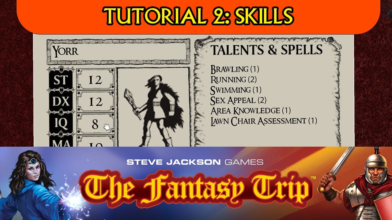 Урок ролевой игры Fantasy Trip 2: Навыки